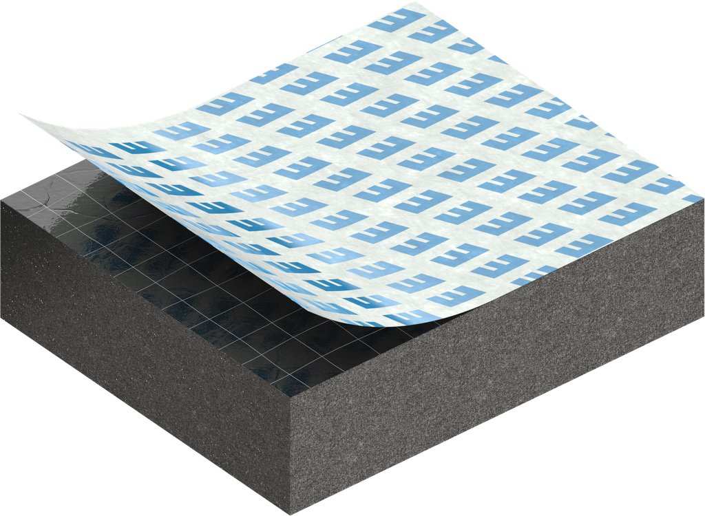 Cell sponge rubber 8 x 25 mm, EPDM black stretch eliminating and self-adhesive