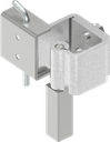 90° Concealed hinge, Steel zinc-plated and raw