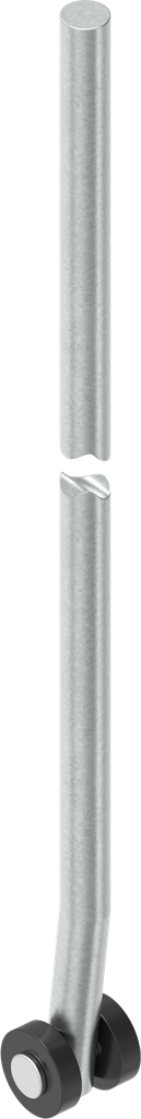 Round rod L = 651 - 700 mm, Steel zinc-plated