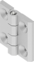 180° Hinge, Stainless steel AISI 316 pickled and passivated P.2756BIP