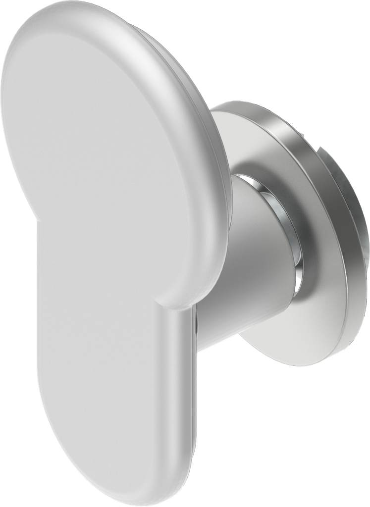 Blind-Abdeckung für Profil-Halbzylinder-Durchbruch, Aluminium