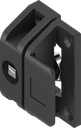 Cam lock with insert square 7, Polyamide black