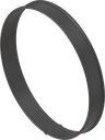 Support ring for round window, foamed, Polyamide black