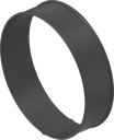 Support ring for round window, foamed, Polyamide black