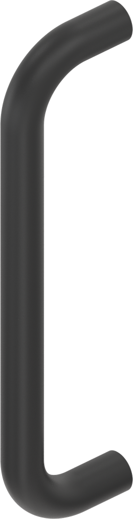 Bow-type handle, Aluminium black plastic-coated