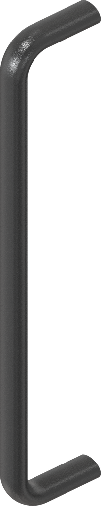 Bow-type handle, Aluminium black plastic-coated