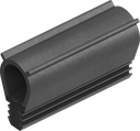 Dichtprofil aus Brandschutzmaterial, Moosgummi EPDM; Klemmprofil EPDM 60 ± 5 Shore A schwarz, Mischungen ES60FR und ES06 FR