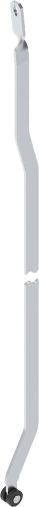 Flat rod L = up to 500 mm, left version, Steel zinc-plated