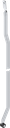 Flat rod L = 1001 - 1100 mm, left version, Steel zinc-plated