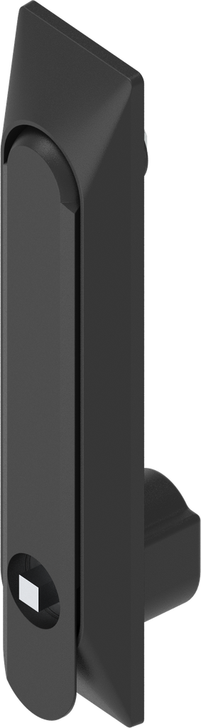 Schwenkgriff 1150 mit Universalmulde mit Betätigung Vierkant 6, Polyamid und GD-Zn schwarz gepulvert