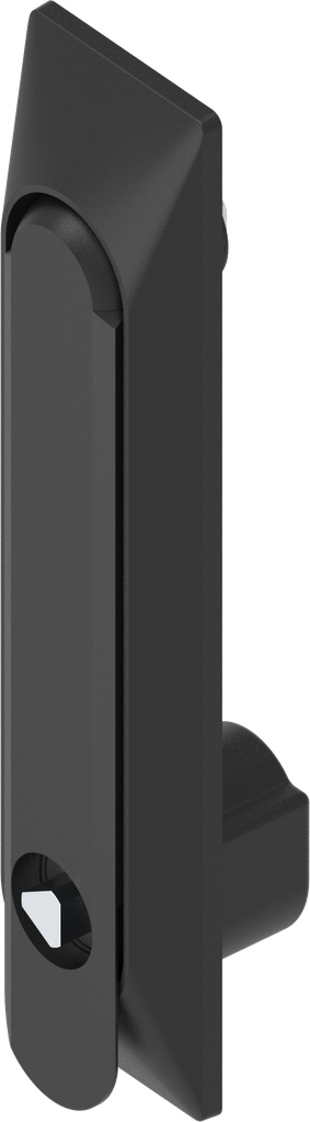 Swinghandle 1150 with universal dish with insert triangular 8, Polyamide and zinc die black powder-coated