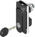 Swinghandle 1152 with compression, keyed different, Polyamide GF black