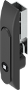 Swinghandle for rods with insert square 6, Polyamide and zinc die black powder-coated