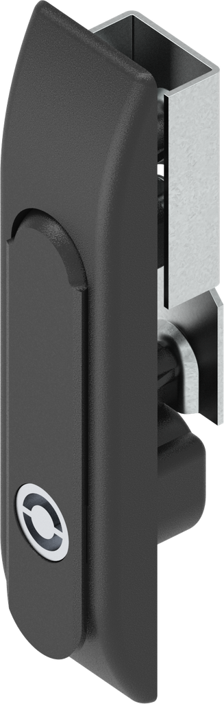 Swinghandle for rods with insert Daimler Benz, Zinc die black powder-coated