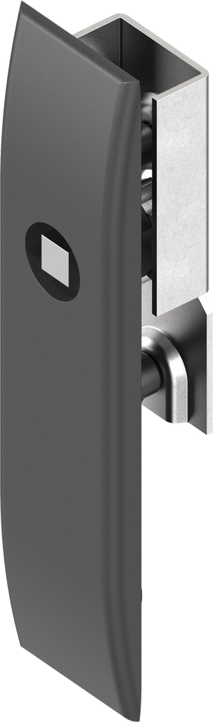 Escutcheon for rods with insert square 8, Polyamide GF black