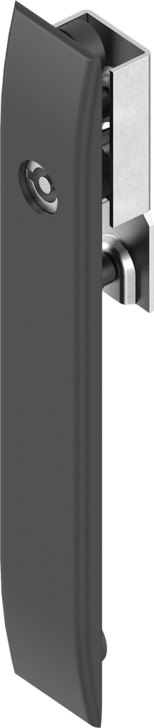 Escutcheon for rods with insert square 6, Polyamide GF black