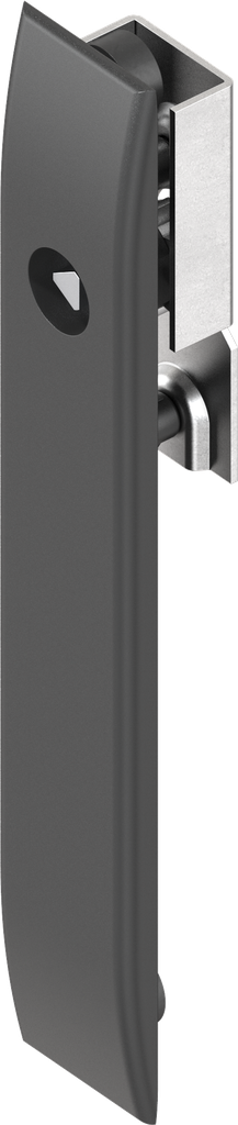 Escutcheon for rods with insert triangular 7, Polyamide GF black