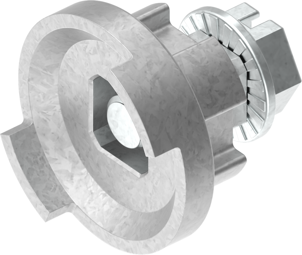 Fixing material adapter and screw for cam for escutcheon; 