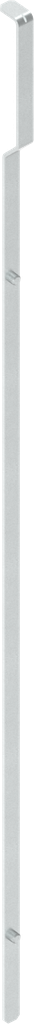 Flat rod with single roller for small bending area, Steel zinc-plated