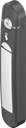 Swinghandle Agent E Wireless with RFID card reader 125 kHz, Zinc die white aluminium powder-coated and polyamide GF black