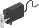 Single-point latch with emergency opening, Basic delayed Re-Lock, Polyamide GF black