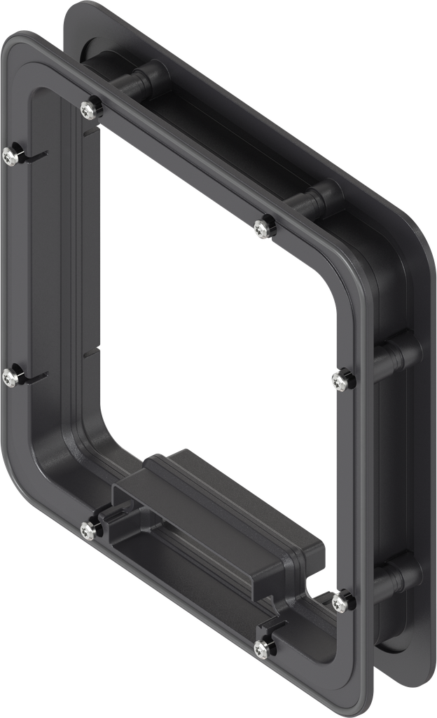 Distanzrahmen geschäumt für Ts = 35 mm, ABS schwarz