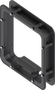 Distanzrahmen ungeschäumt für Ts = 40 mm, ABS schwarz