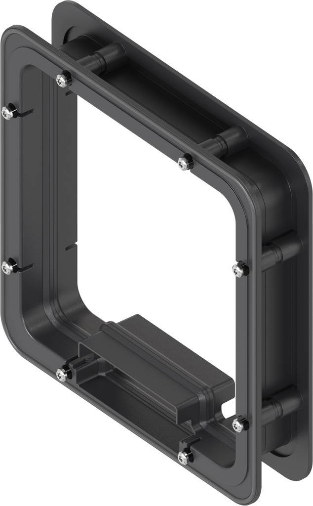Distanzrahmen geschäumt für Ts = 40 mm, ABS schwarz