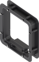 Distanzrahmen geschäumt für Ts = 45 mm, ABS schwarz