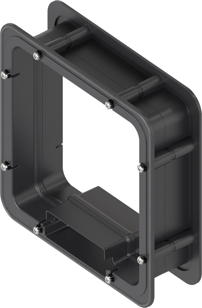 Distanzrahmen geschäumt für Ts = 60 mm, ABS schwarz