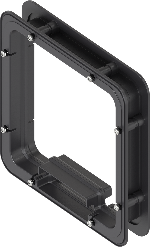 Spacer frame unfoamed for Ts = 35 mm, ABS black