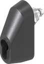 Quarter turn for profile half cylinder, Zinc die and polyamide GF black