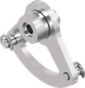 Corner guide inside the gasket, Stainless steel AISI 316 polished