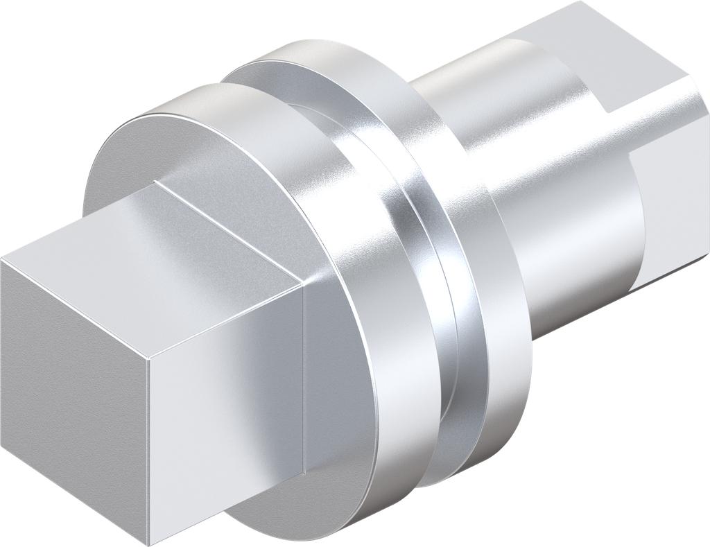 Insert square 8, Zinc die chrome-plated