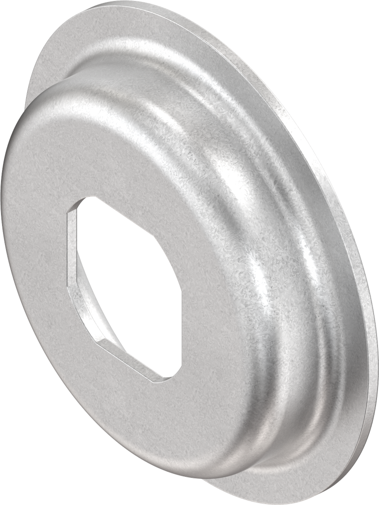 Mulde für Vorreiber, Stahl verzinkt