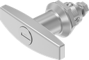 T-handle quarter turn, keyed EK 333, Stainless steel AISI 316