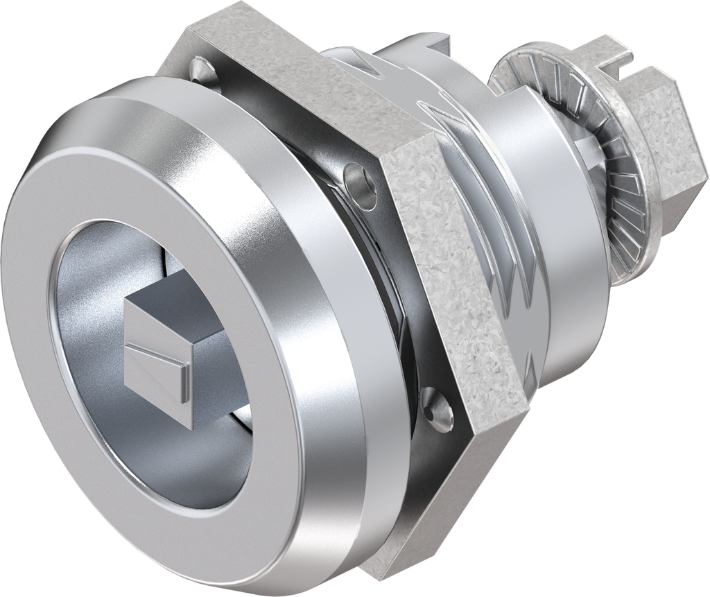 Sicherheits-Vorreiber Vierkant 6, Messing und GD Zn verchromt