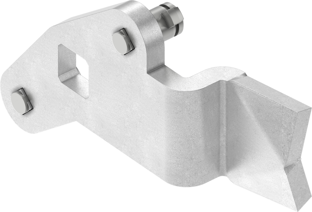 3-Point cam, right version, Steel zinc-plated