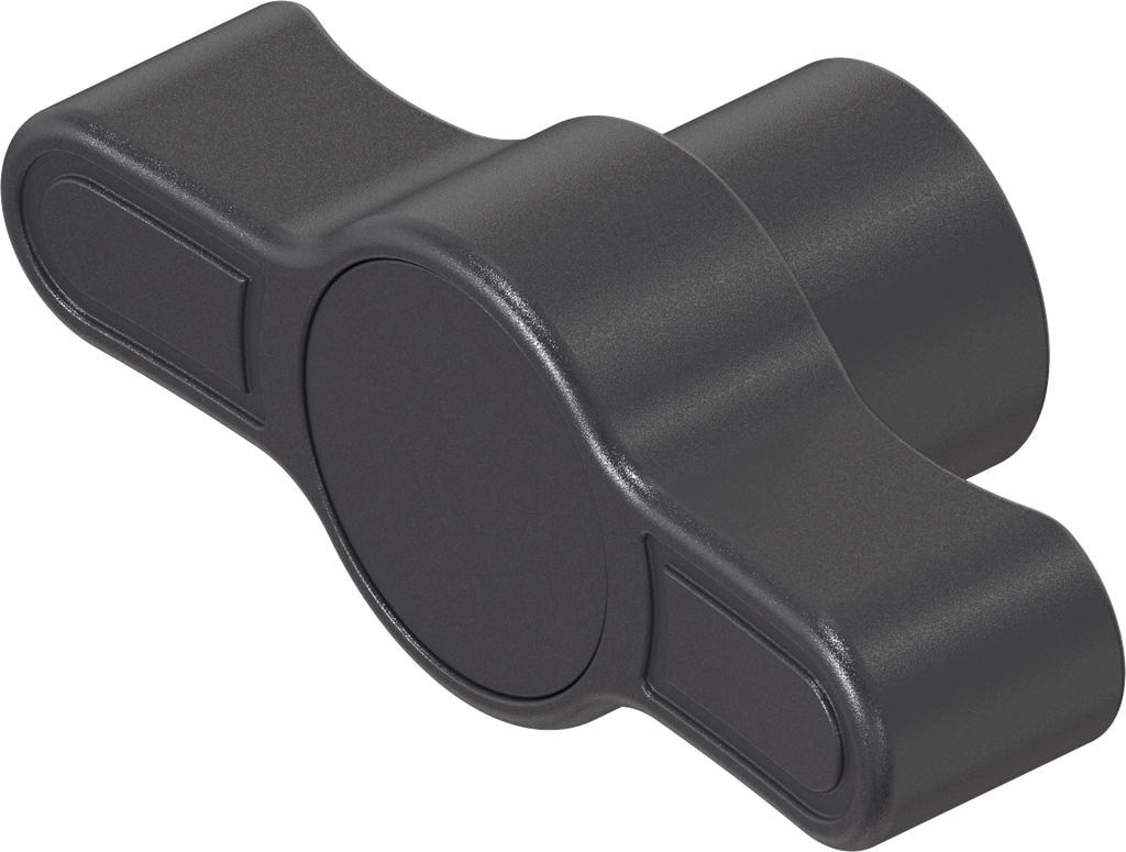 Wing knob for insert triangular 10, Polyamide GF black