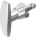 T-handle, non-keyed, Zinc die chrome-plated