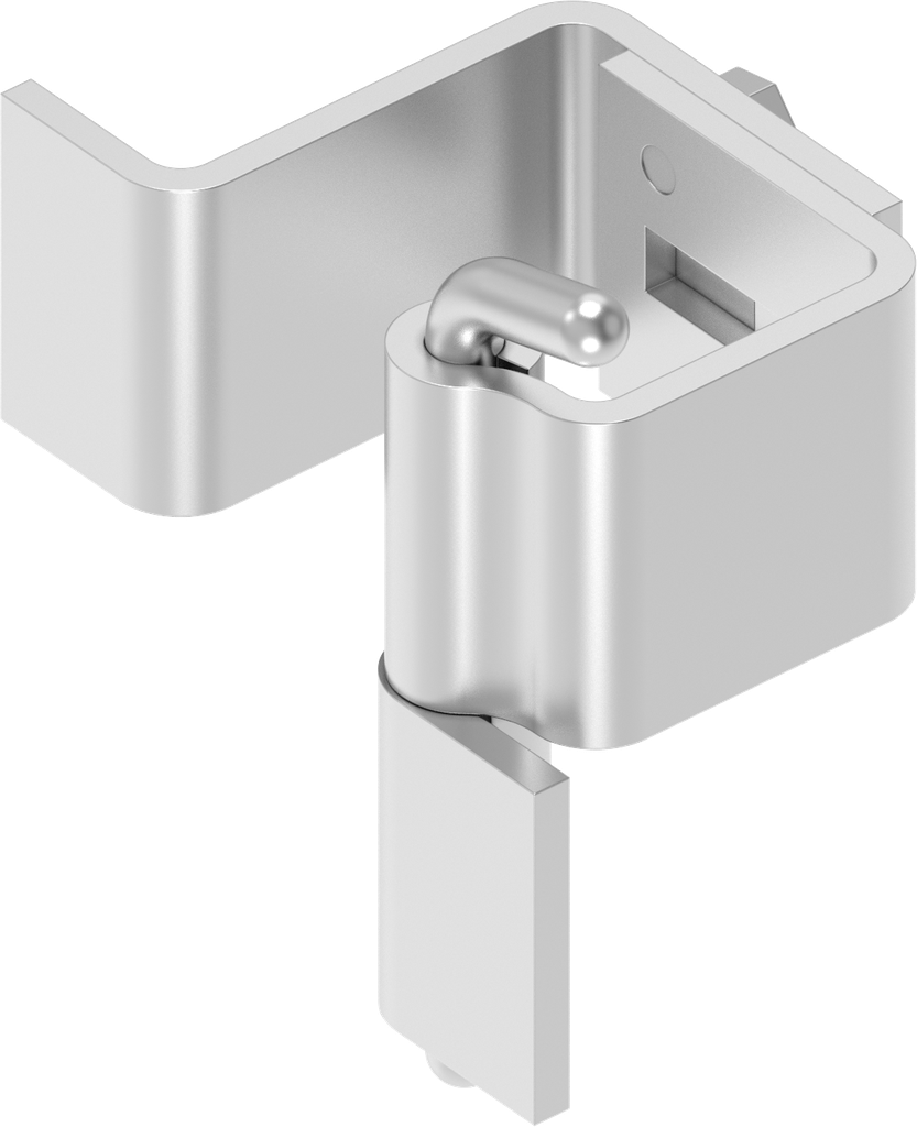 90° Concealed hinge, Stainless steel AISI 304