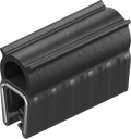 Sealing profile made of fire protection material, self-clamping, Foam rubber EPDM; clamping profile EPDM 60 ± 5 Shore A black