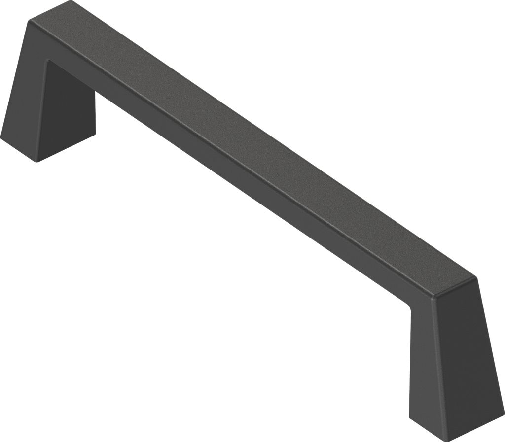 Bow-type handle, Zinc die black powder-coated