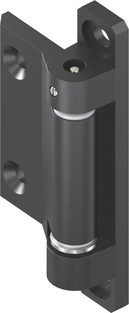 180° 2D Hinge, Zinc die black powder-coated