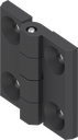 180° Hinge, Zinc die black powder-coated