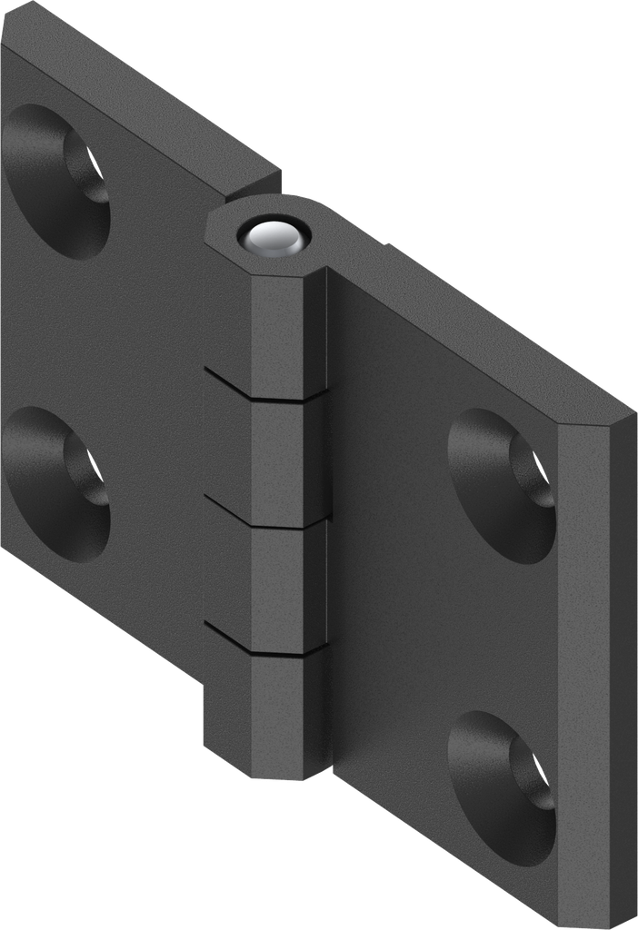 270° Hinge, Zinc die black powder-coated