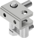 Pressure fitting with eye part, Steel zinc-plated