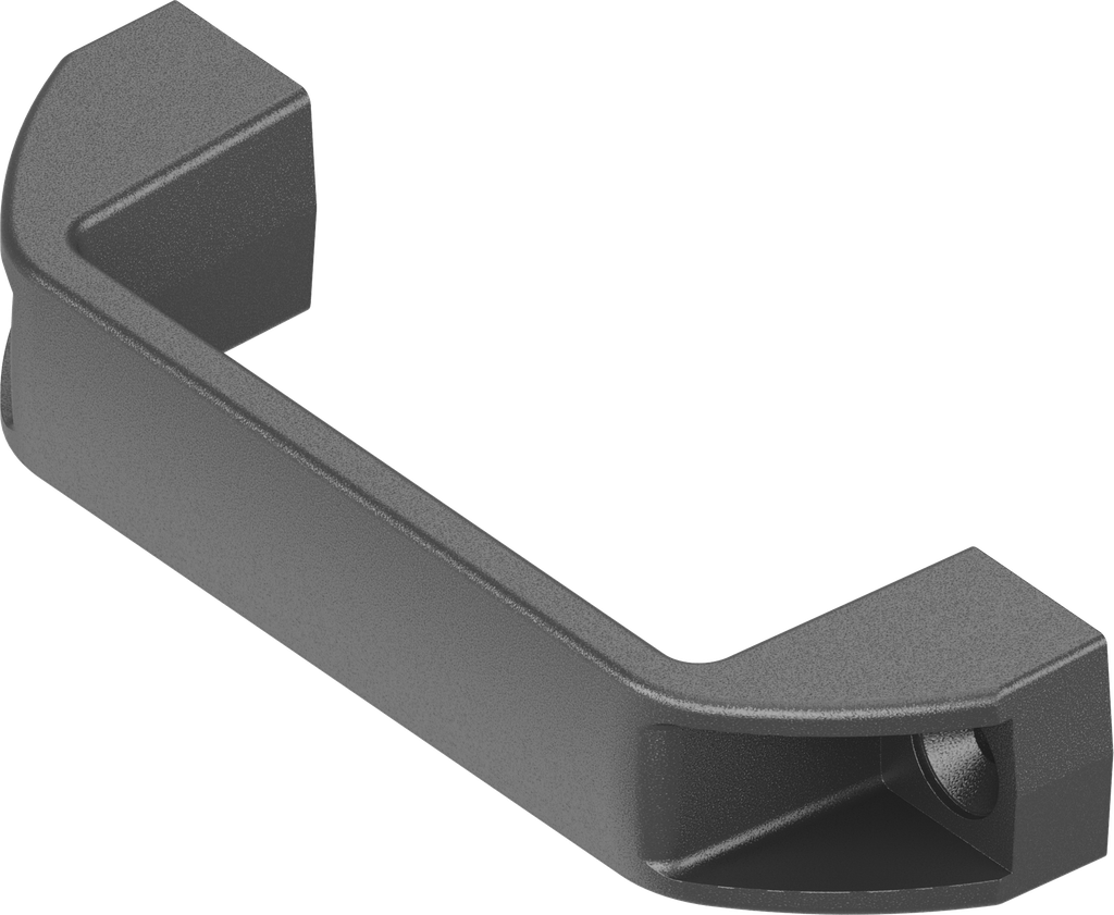 Bow-type handle, Polyamide GF black