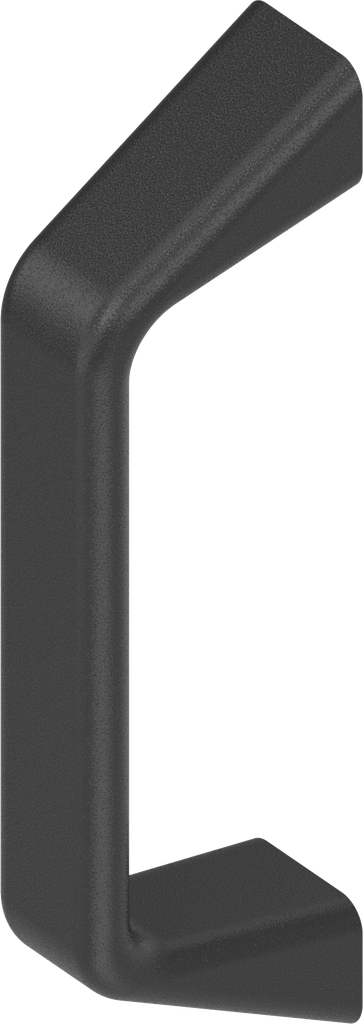 Bow-type handle, Die-cast aluminium black plastic-coated