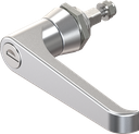 L-handle keyed EK 333, Zinc die chrome-plated